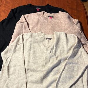 Women’s Sweater Set - Black, Pink, Cream